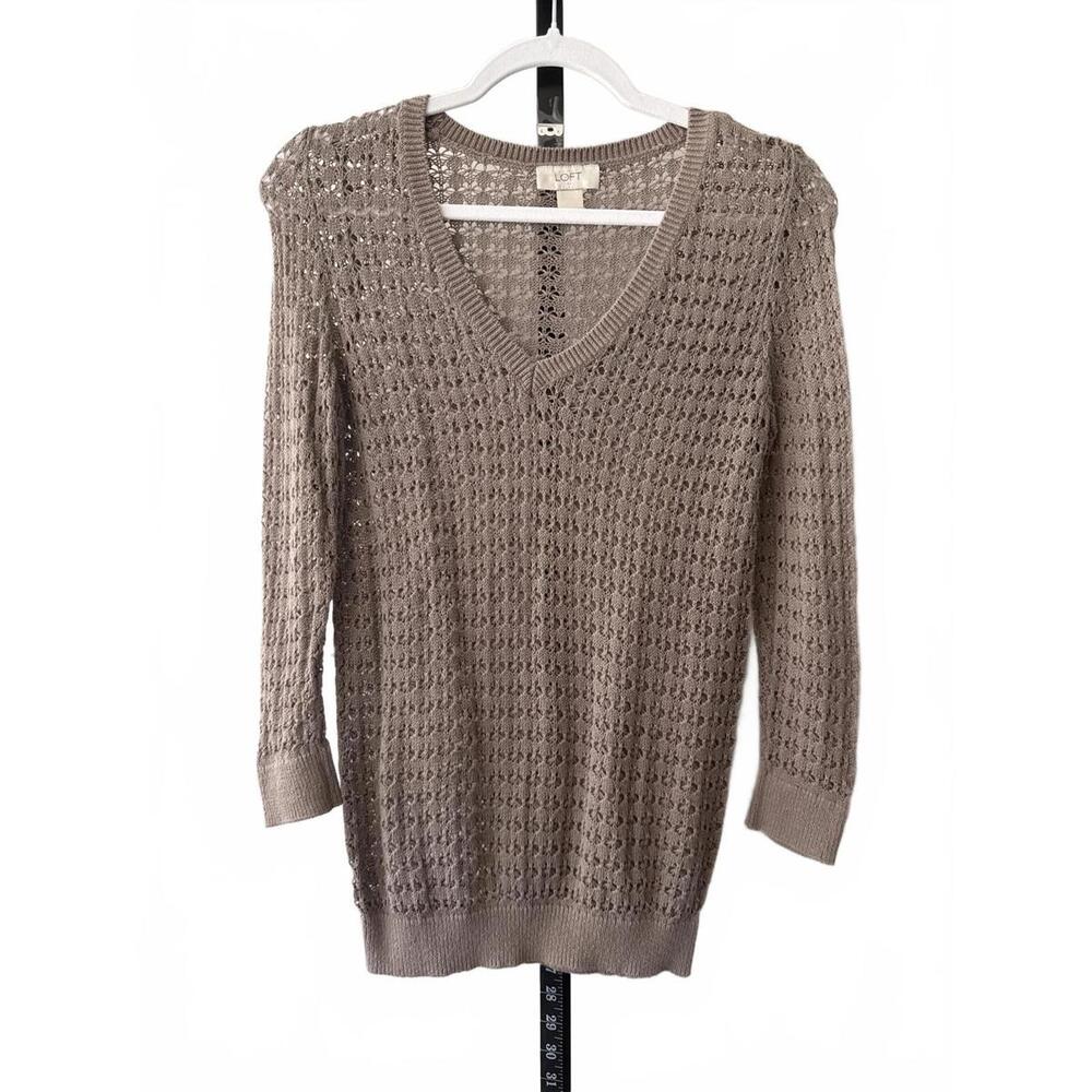 LOFT Women's Knit Top V-Neck Sweater XS